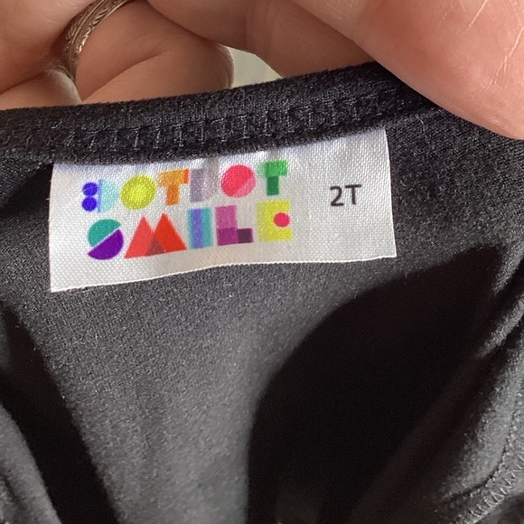 🌟NWT Girls Soft Black Metallic Christmas Dress sz 2T - Picture 5 of 10